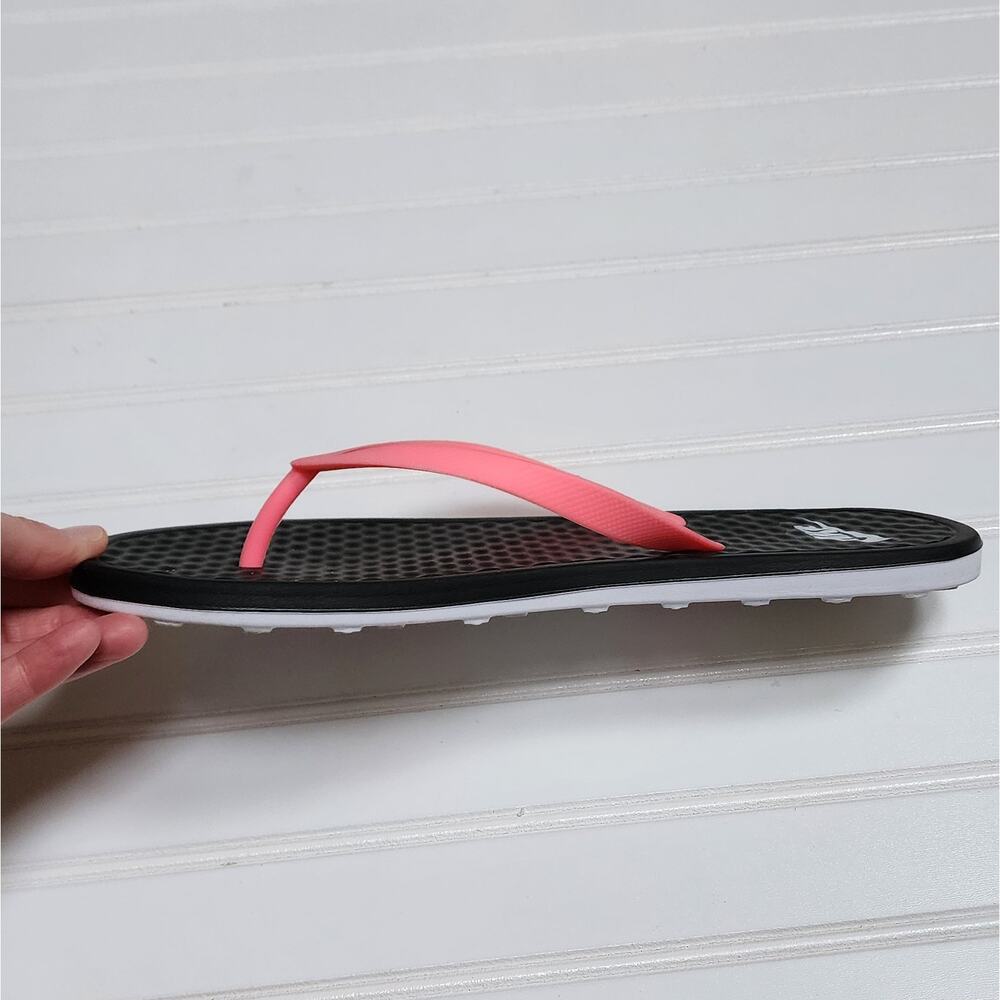 Nike Unisex Adult On Deck Flip Flop Sandals Size 10 Men's/11 Women's Black Pink - Picture 6 of 10